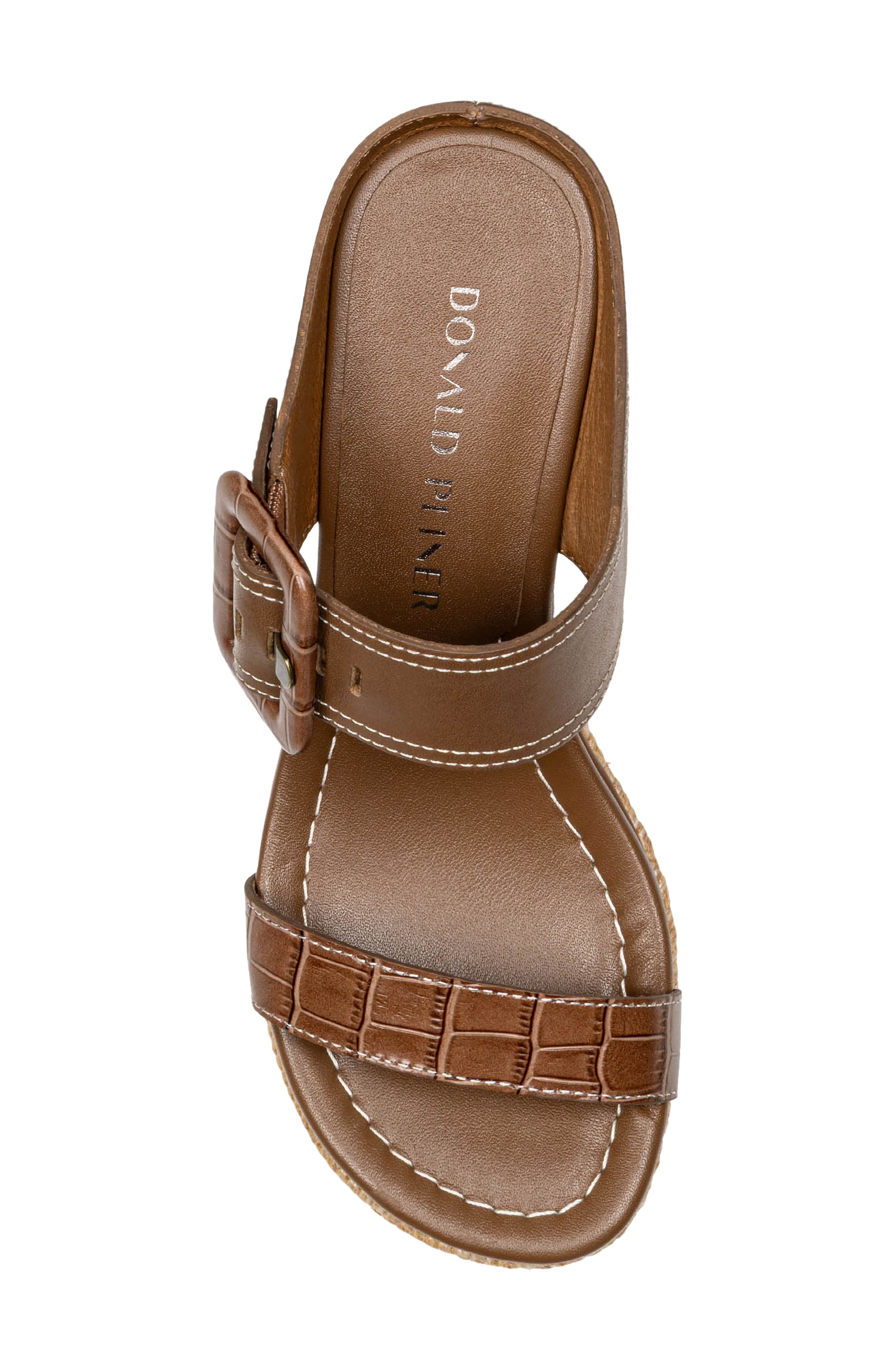 Donald Pliner Gizelle Platform Wedge Sandal, Alternate, color, Saddle