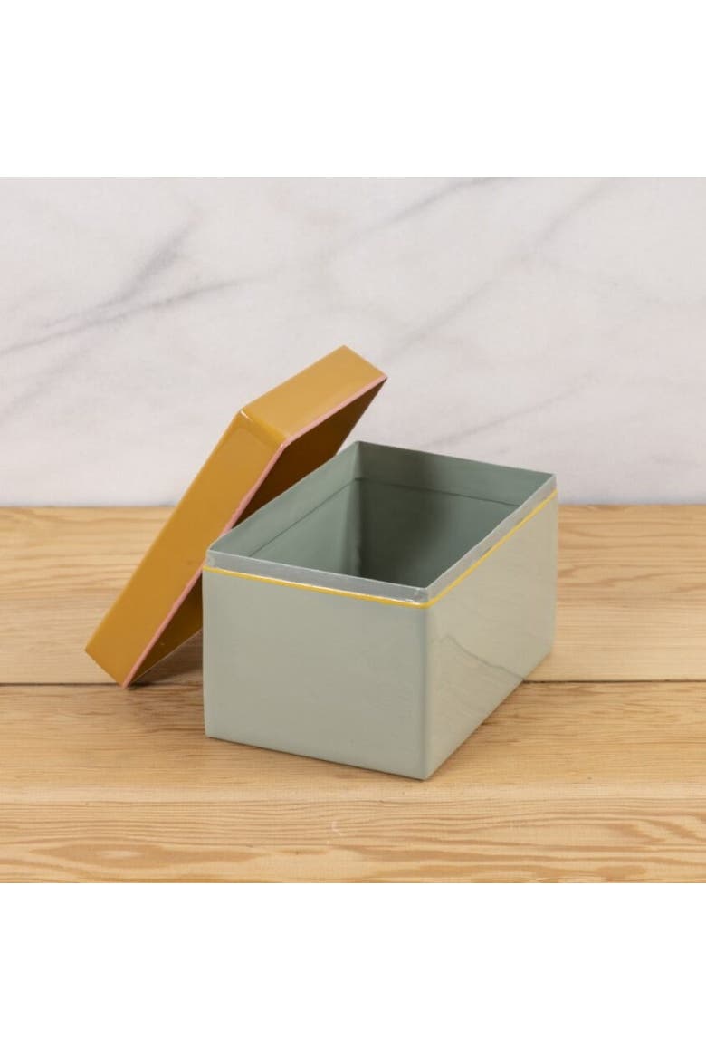 Harlow Bright Recipe Box, Alternate, color, Yellow