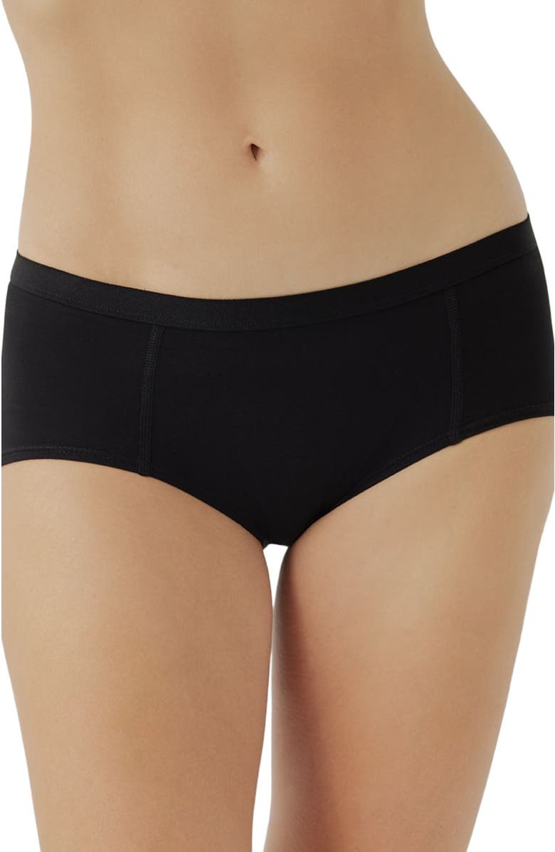 Pact Organic Cotton Everyday Boy Short 6-Pack, Alternate, color, Black