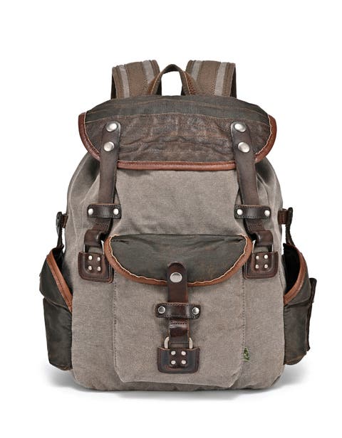 Tapa Two Tone Canvas Drawstring Backpack