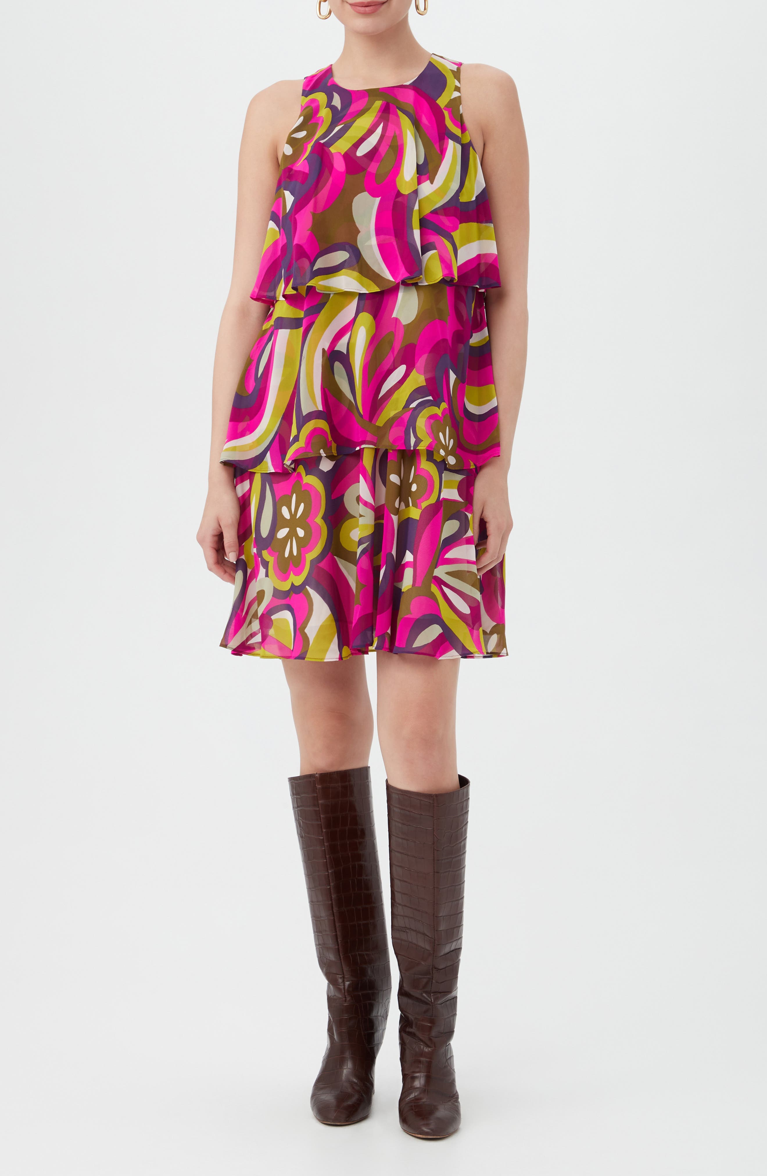 Trina Turk Stride Tiered Dress