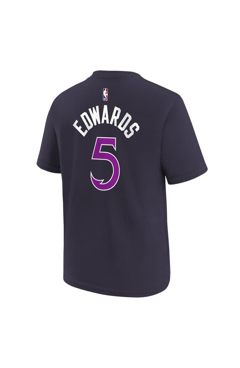 Nike Youth Nike Anthony Edwards Purple Minnesota Timberwolves 2025/26 City Edition Name & Number T-Shirt, Alternate, color, Purple