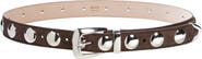 Khaite Benny Studded Suede Belt