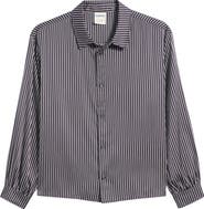 Elwood Stripe Satin Button-Up Shirt