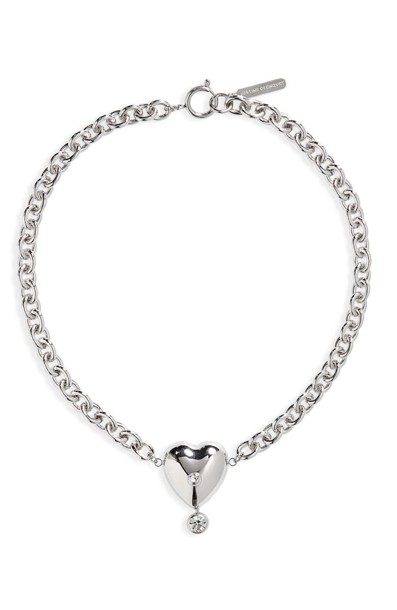 Justine Clenquet Max Heart Pendant Necklace, Main, color, 