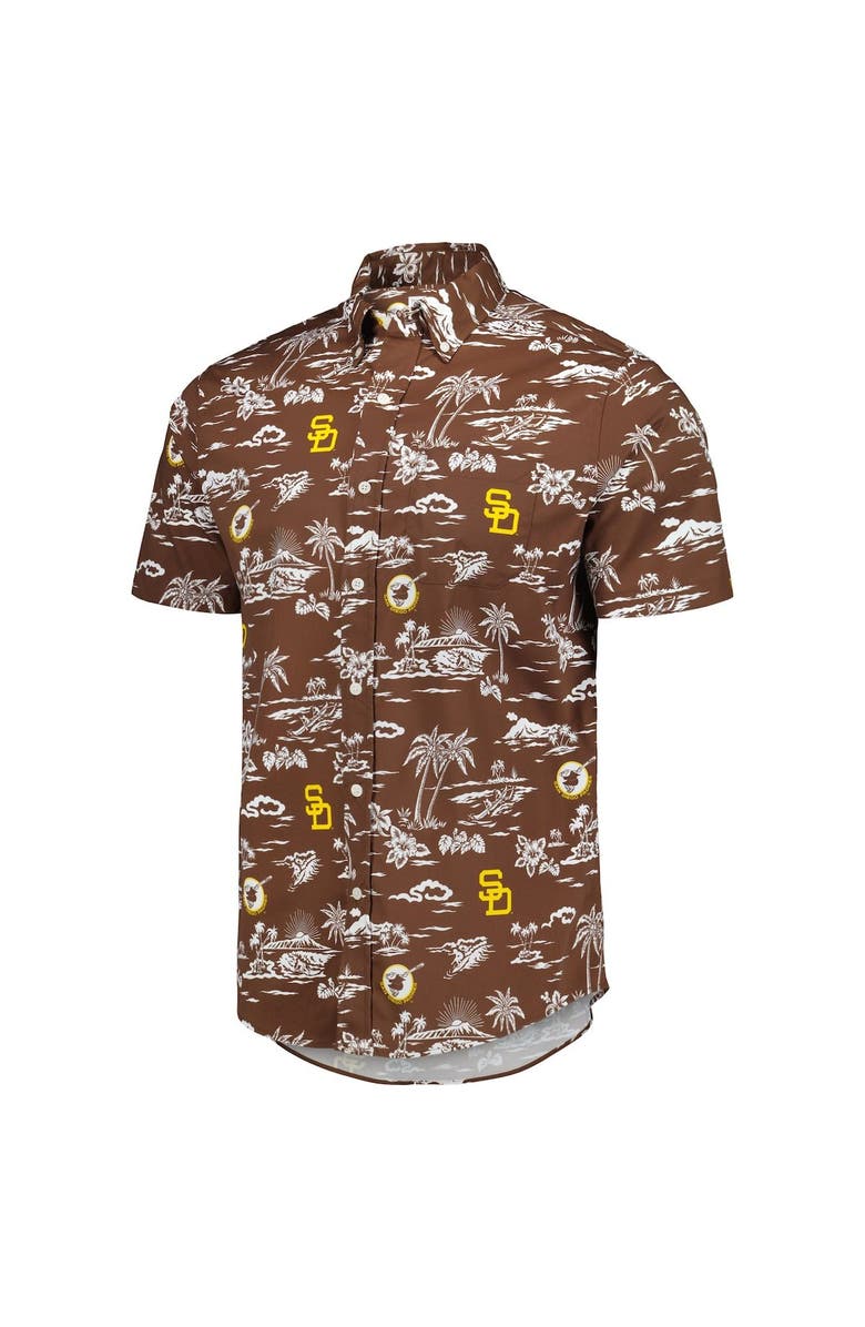 Reyn Spooner Men's Reyn Spooner Brown San Diego Padres Kekai Button-Down Shirt, Alternate, color, 