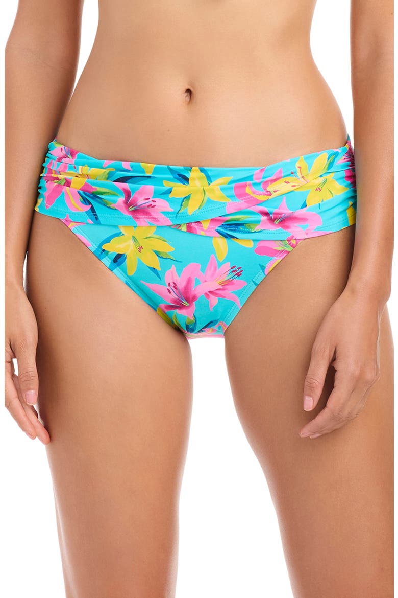 Sarong Hipster Bikini Bottoms, Main, color, WATERFALL