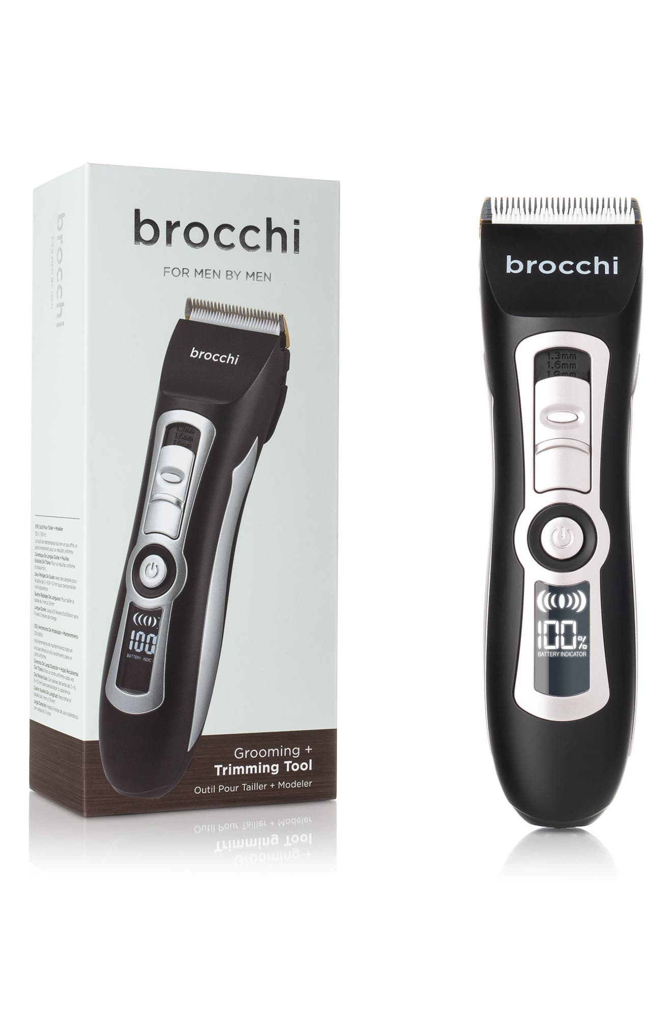 BROCCHI Digital Electric Grooming Trimming Tool Kit for Men - 5-Piece Set