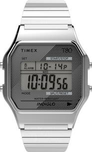 Timex® T80 Digital Chronograph Bracelet Watch