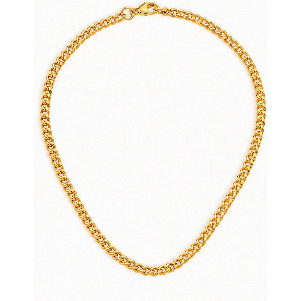 Gwen Beloti Nola Curb Chain Anklet in Gold  product
