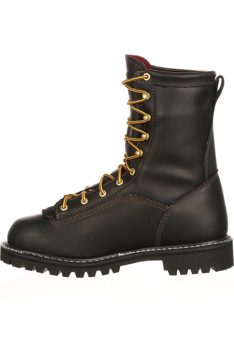 Georgia Boot Lacetotoe Goretex Waterproof 200G Insulated Work Boot, Alternate, color, Black