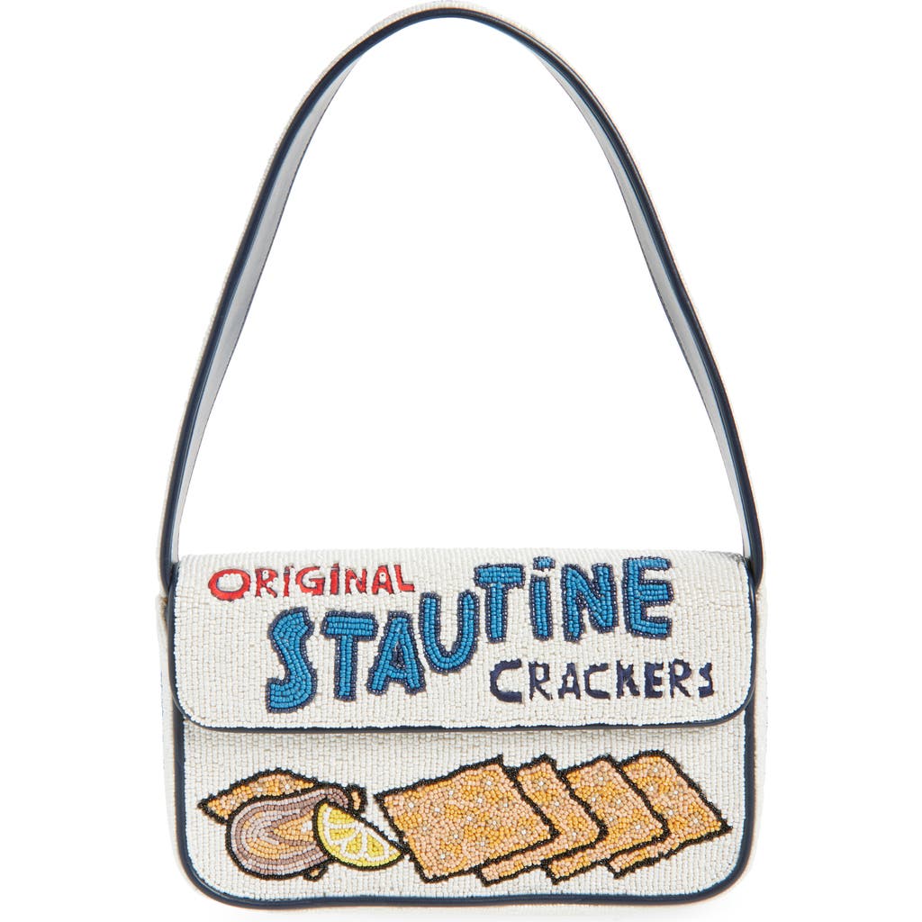 Staud Tommy Beaded Shoulder Bag
