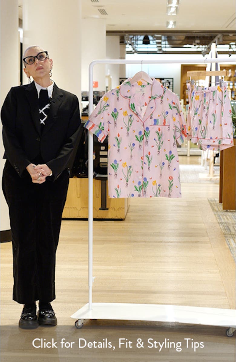 Short Organic Cotton Pajamas Set, sales video thumbnail