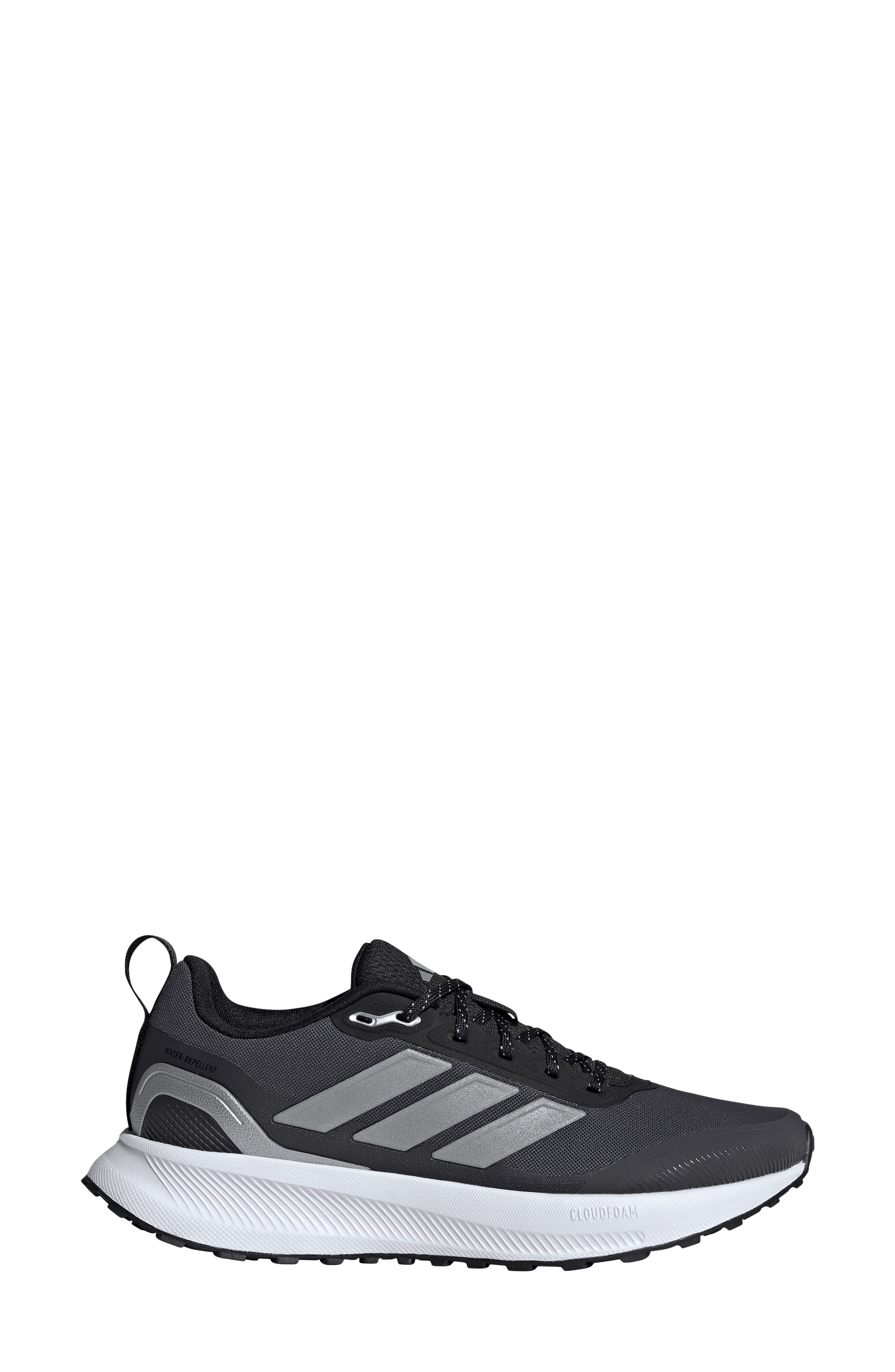Runfalcon 5 TR Water Repellent Running Shoe, Alternate, color, CORE BLACK/ SILVER/ CARBON