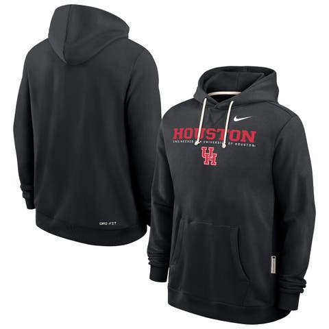 Men's Nike Black Houston Cougars 2025 Sideline Standard Issue Dri-FIT Hoodie