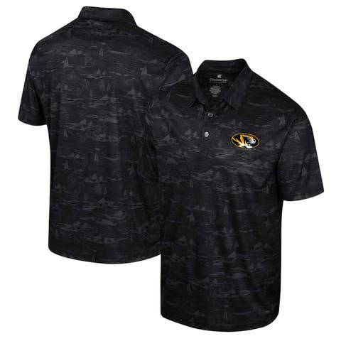Men's Colosseum Black Missouri Tigers Daly Print Polo