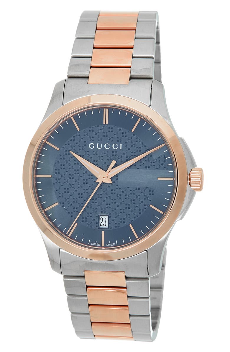 Gucci Two-Tone Bracelet Watch, Main, color, 