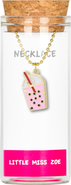 Little Miss Zoe Boba Drink Charm Necklace in Gift Bottle