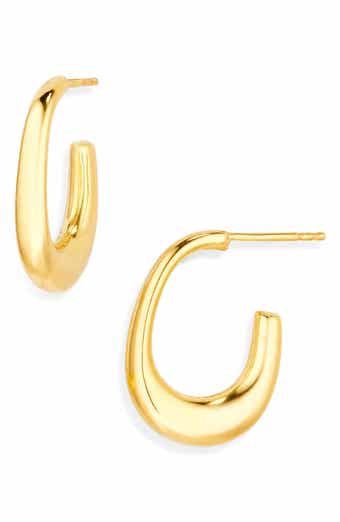 ARGENTO VIVO Tapered Oblong Hoop Earrings