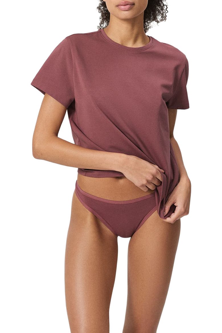 Everyday Classic Fit Thong 5-Pack Made With Organic Cotton, Alternate, color, Everyday Lakeside Lilies