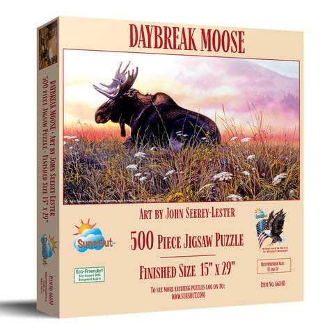 Daybreak Moose 500 piece Jigsaw Puzzle for Adults