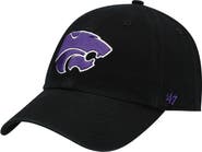 '47 Men's '47 Black Kansas State Wildcats Vintage Clean Up Adjustable Hat