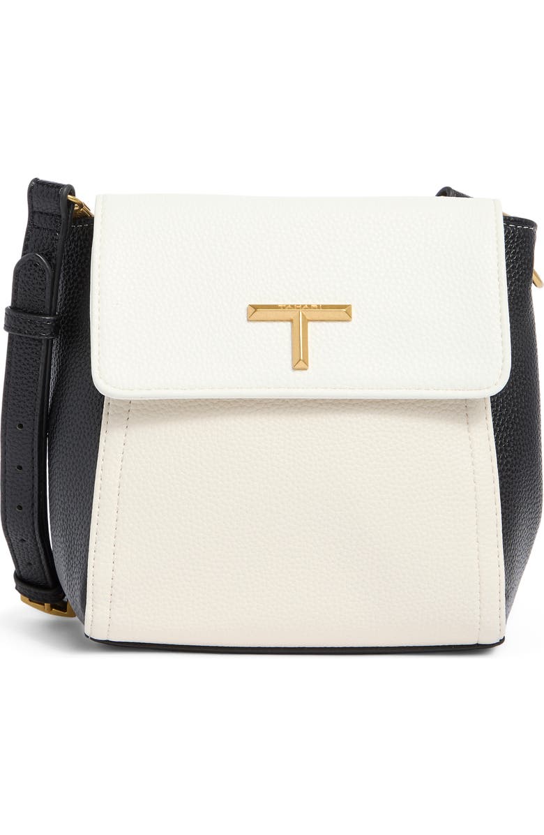 T Tahari Abbey Crossbody Bag, Main, color, Eggshell Block