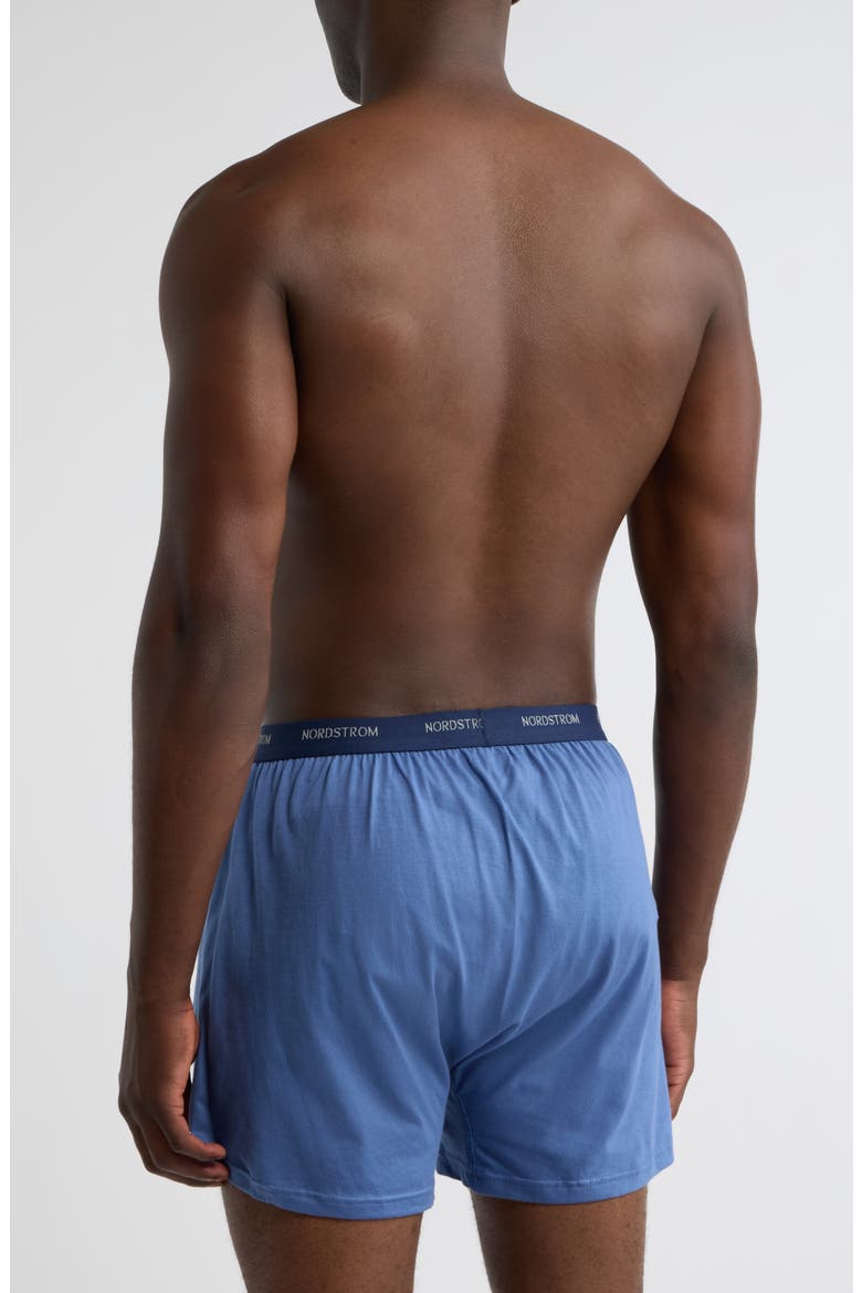 3-Pack Supima® Cotton Boxers, Alternate, color, BLUE BIJOU MULTI