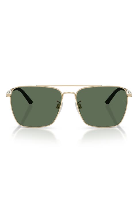 x Roger Federer R-15 Polarized 56mm Square Sunglasses