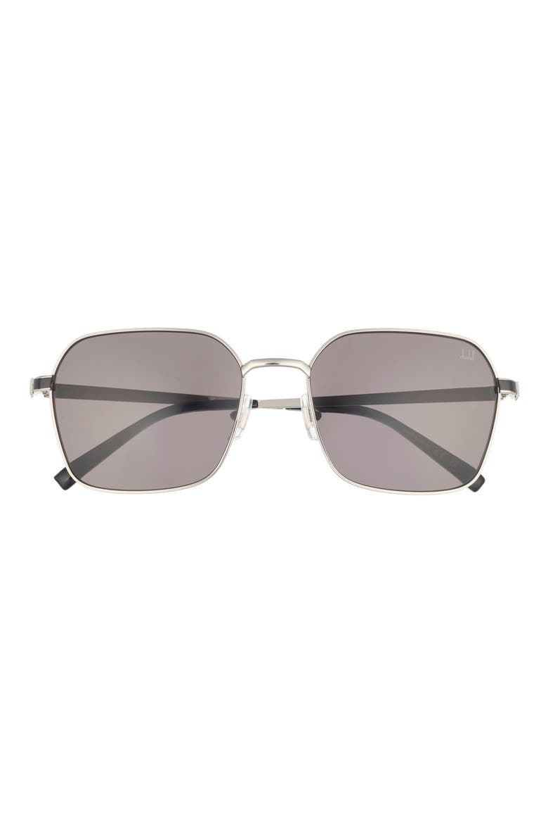 58mm Square Sunglasses, Main, color, SILVER SILVER GREY