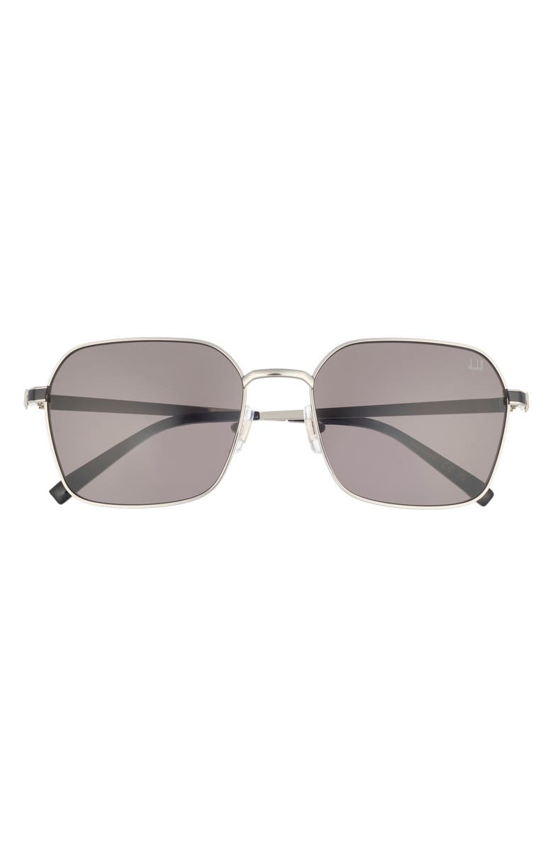 Dunhill 58mm Square Sunglasses, Main, color, Silver Silver Grey