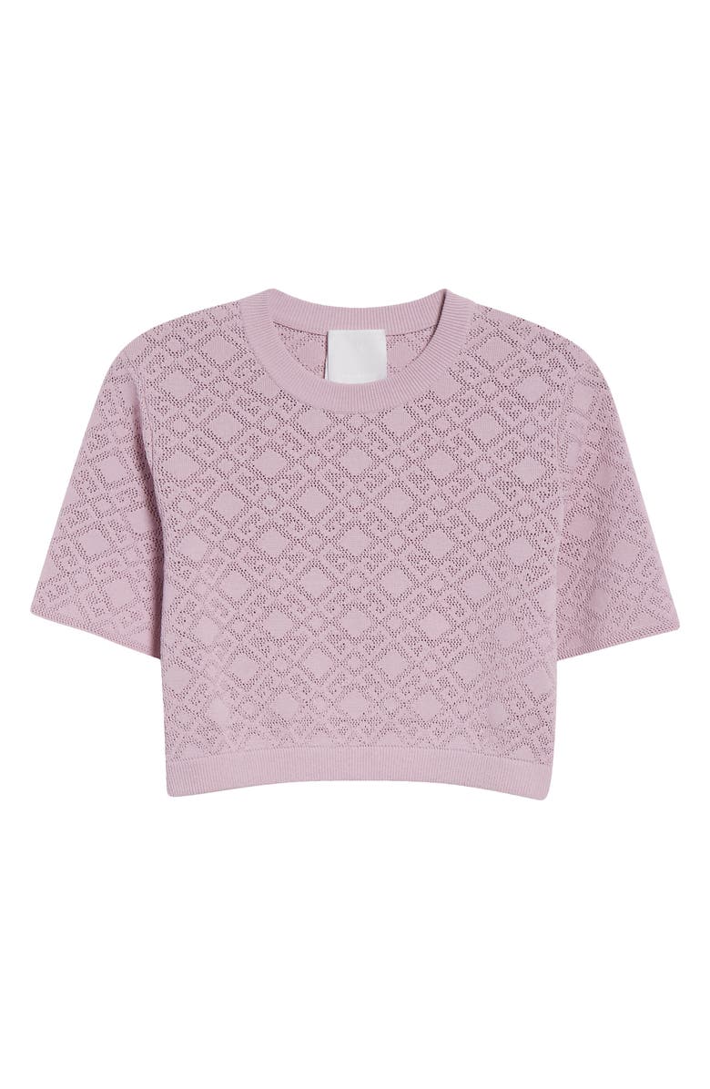 Givenchy 4G Logo Knit Crop Sweater, Alternate, color, Parma