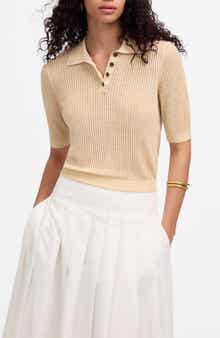 Madewell Short Sleeve Polo Sweater