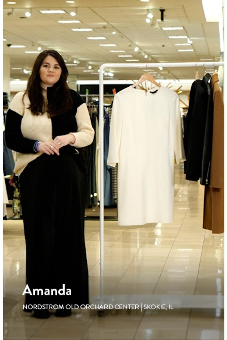 Three-Quarter Sleeve Shift Dress video