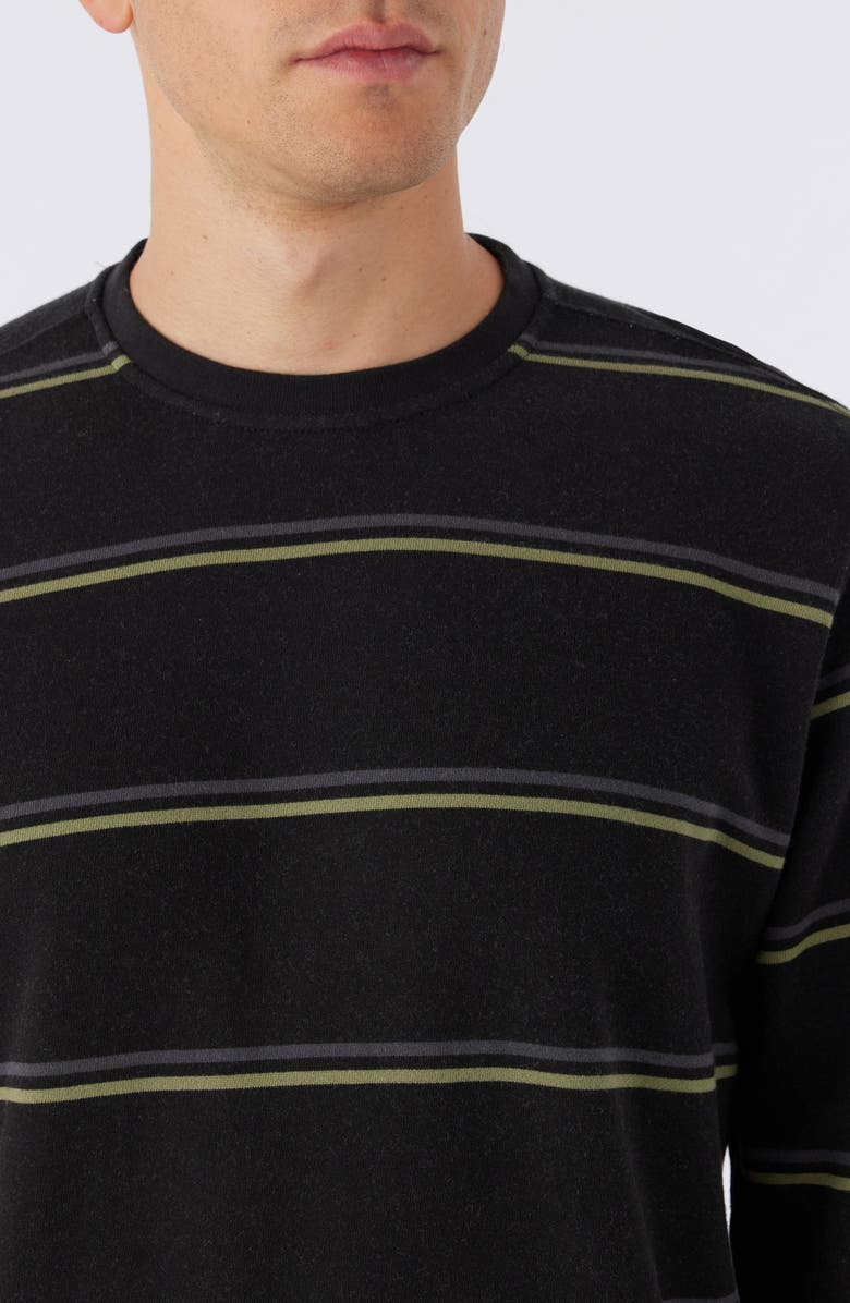 O'Neill Nash Stripe Crewneck Sweatshirt, Alternate, color, 