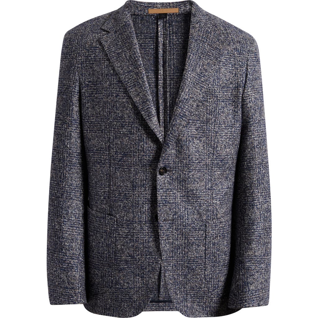 Hugo Boss Boss Jeff Regular Fit Check Virgin Wool, Silk & Cashmere Sport Coat In Gray