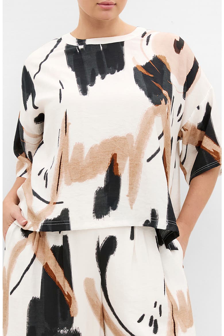 Alexi Exhibit Print Woven Shirt, Main, color, EXHIBIT