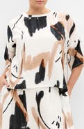 City Chic Alexi Exhibit Print Woven Shirt