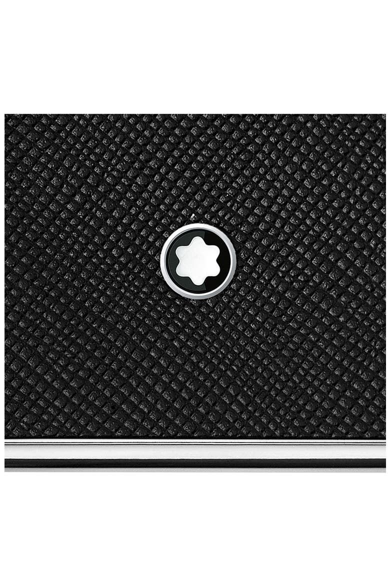 Sartorial Hard Shell Business Card Holder, Alternate, color, BLACK