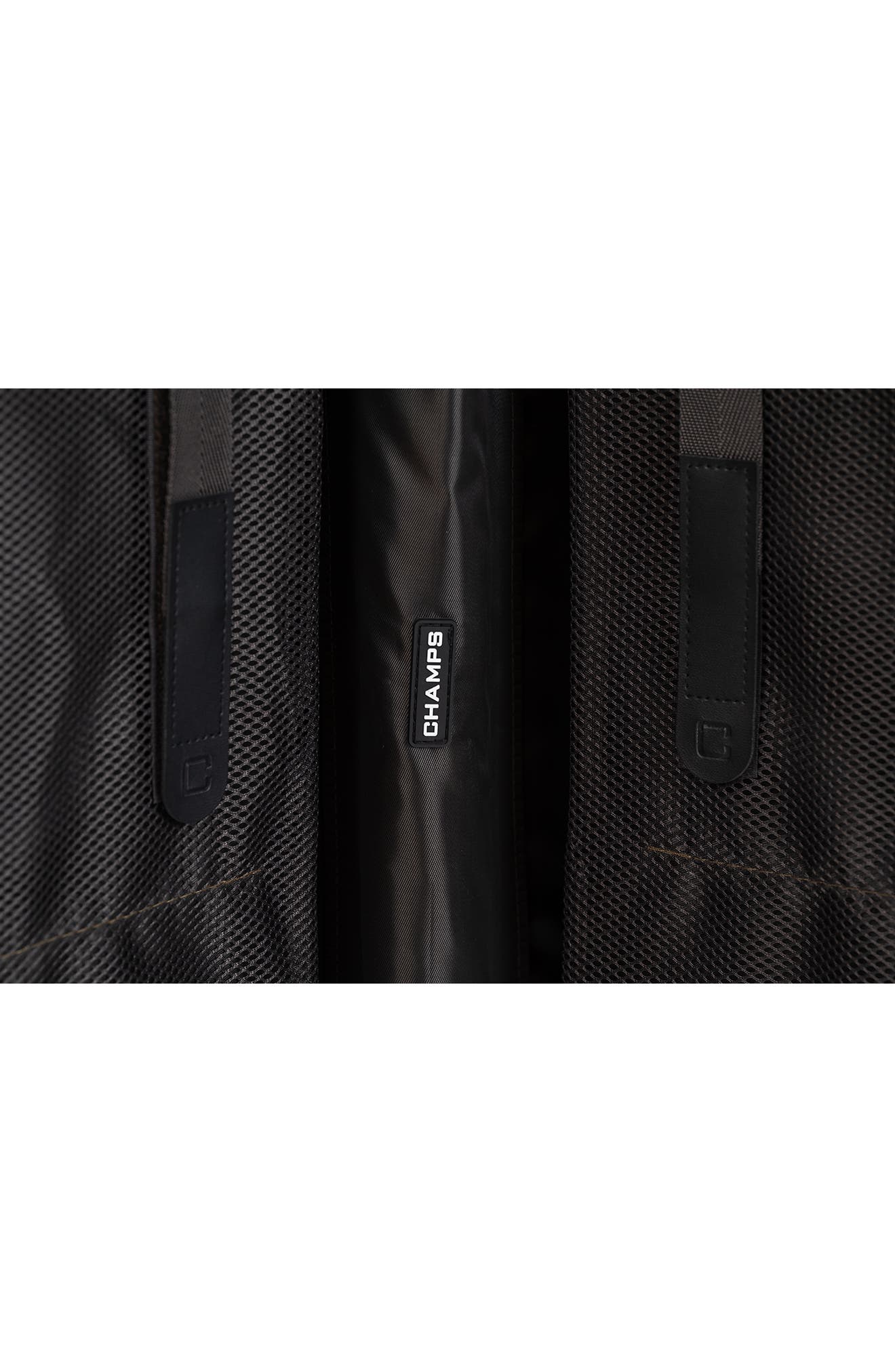 CHAMPS Aluminum Hardside Spinner Suitcase Carry-On, Alternate, color, Black