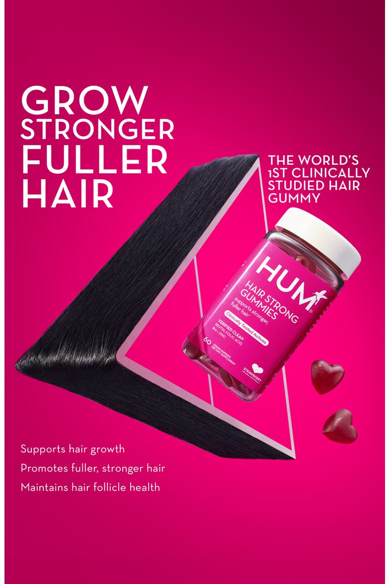 Hair Strong Gummies for Stronger and Fuller Hair, Alternate, color, NO COLOR