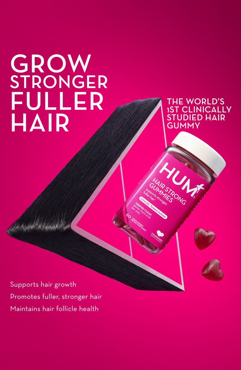 Hum Nutrition Hair Strong Gummies for Stronger and Fuller Hair, Alternate, color,