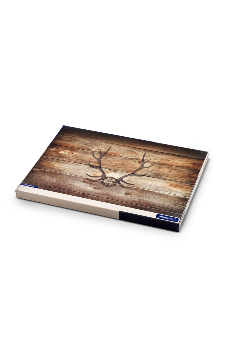 Lodge Set of 4 Cork Back Placemats, Alternate, color, Brown