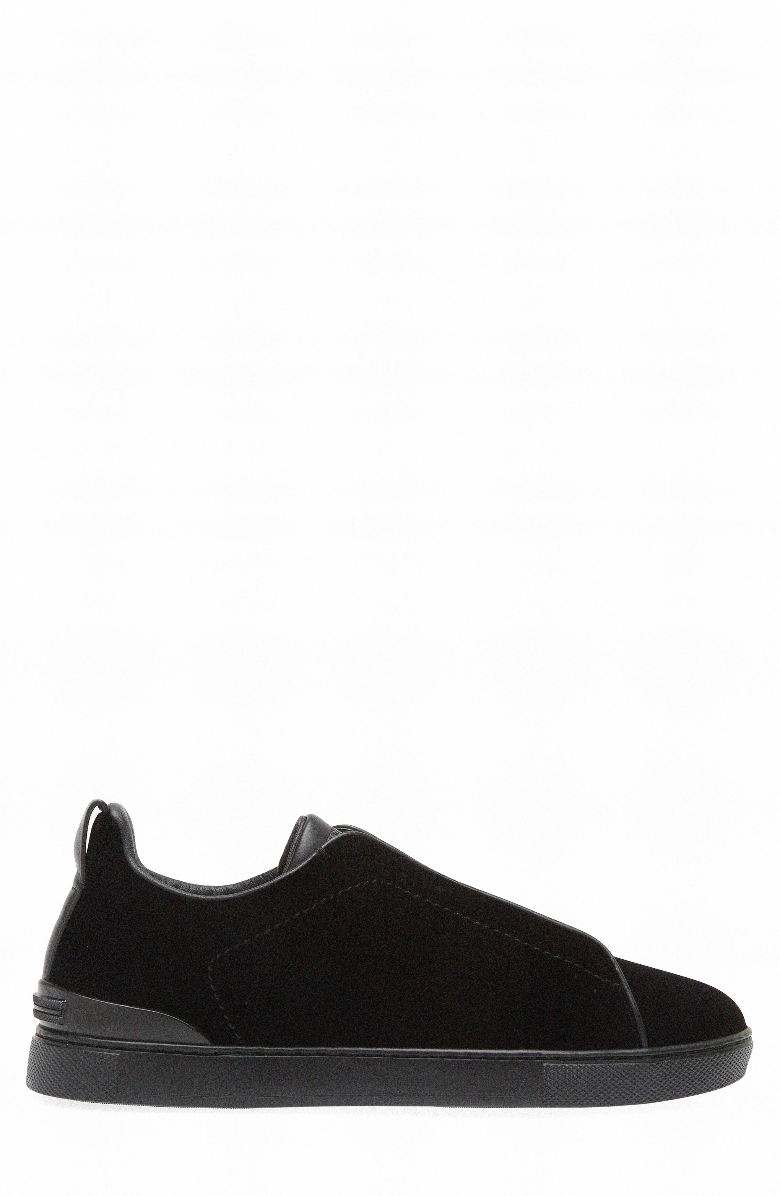 ZEGNA Triple Stitch Velvet Sneaker, Alternate, color, 