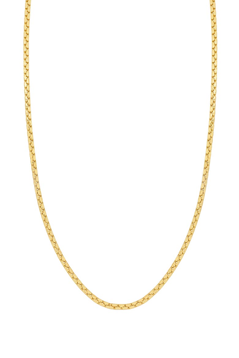 Rounded Box Chain Necklace (Nordstrom Exclusive), Main, color, 14K YELLOW GOLD
