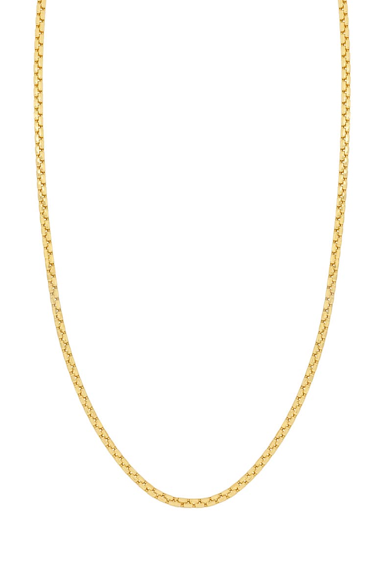 Bony Levy Rounded Box Chain Necklace, Main, color, 14K Yellow Gold