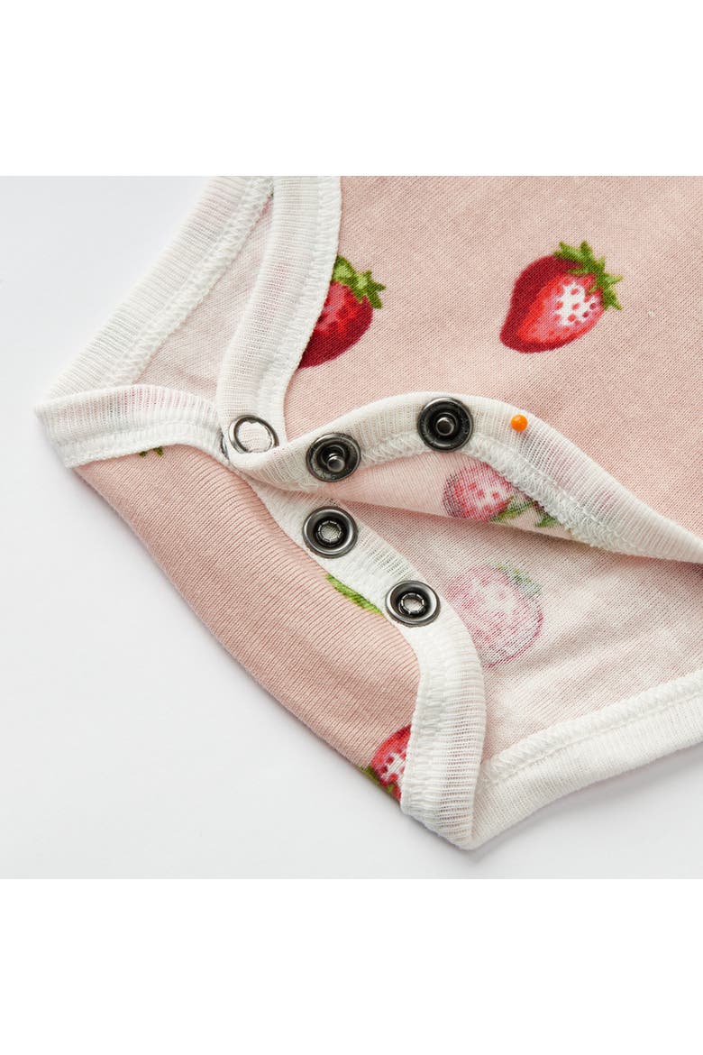 Organic Cotton One Piece, Alternate, color, Strawberry