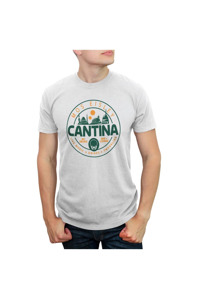 Men's Star Wars Mos Eisley Cantina Badge  Graphic T-Shirt, Main, color, White