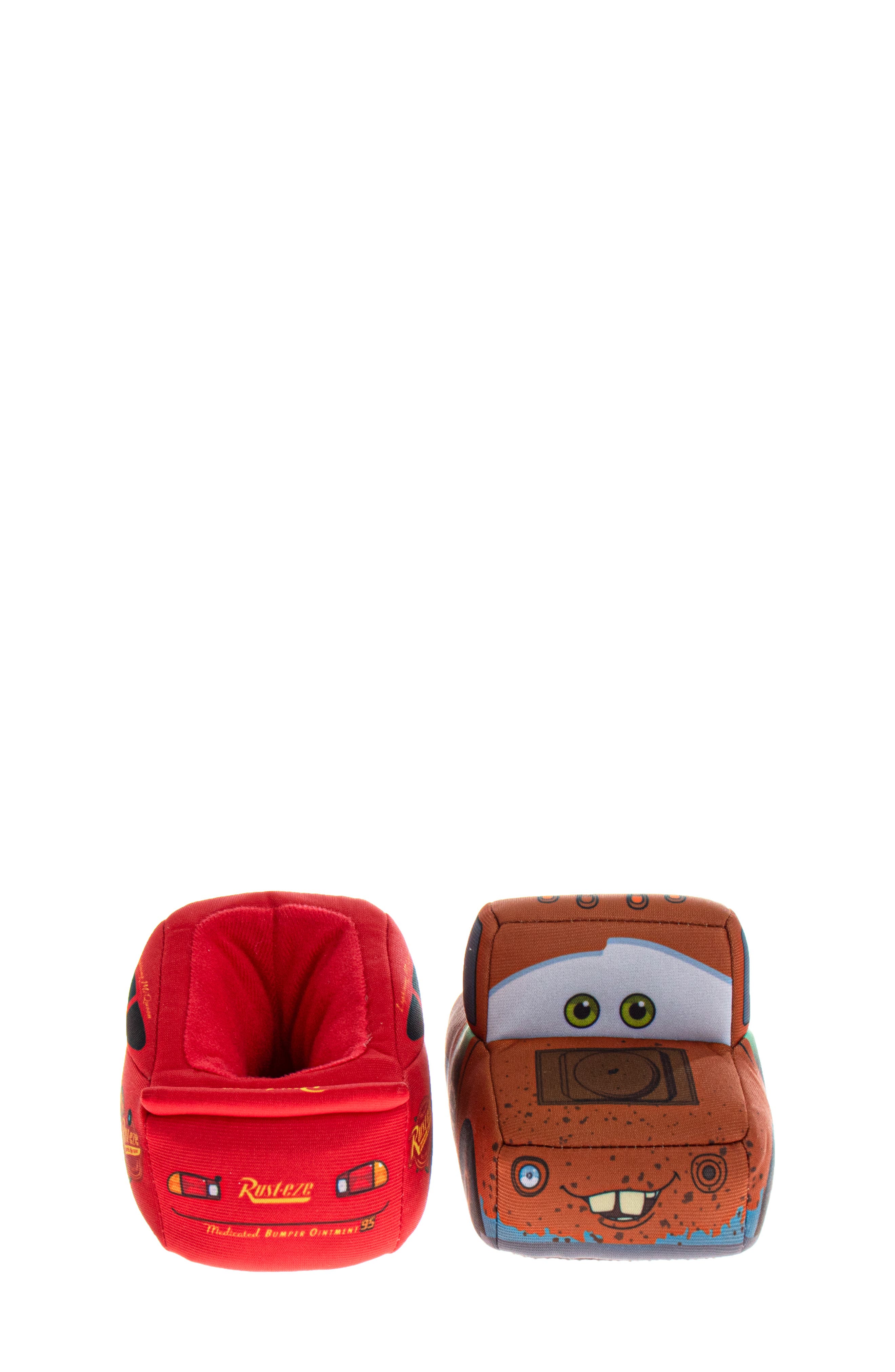 JOSMO Kids' Disney Pixar Cars Mismatch Slipper, Alternate, color, Red/ Blue