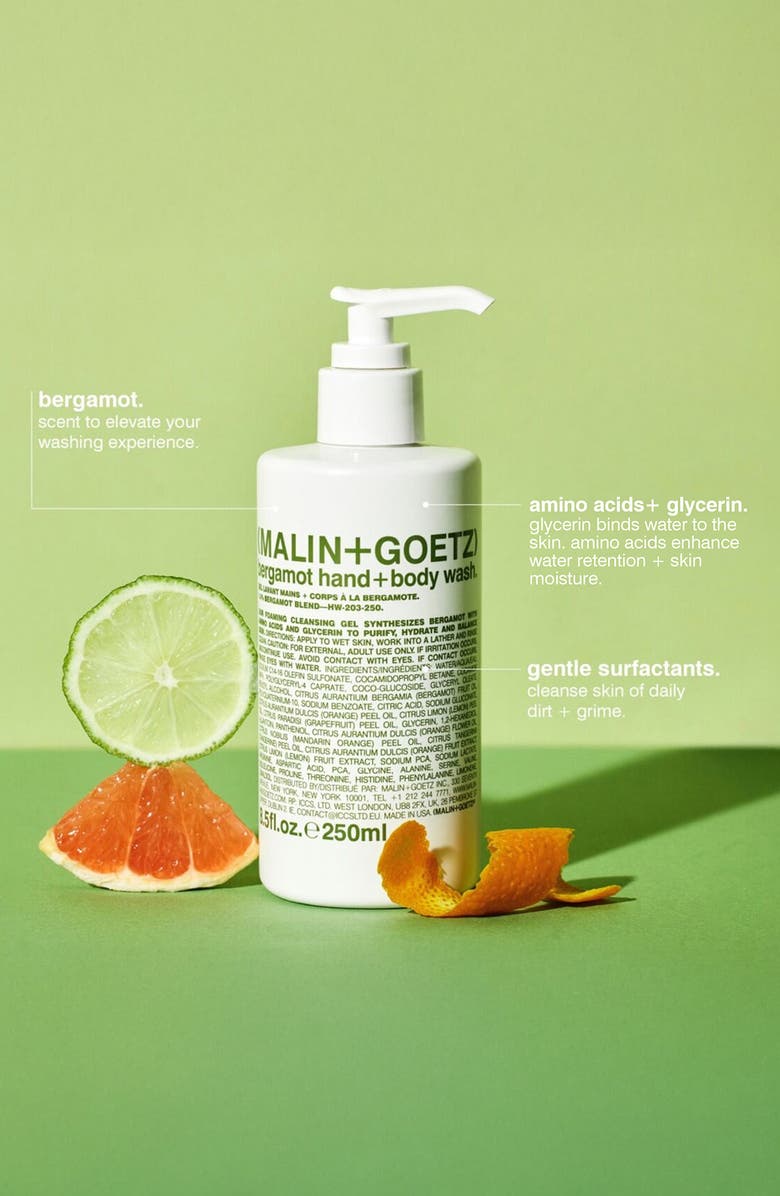 MALIN+GOETZ Bergamot Hand & Body Wash Refill, Alternate, color,